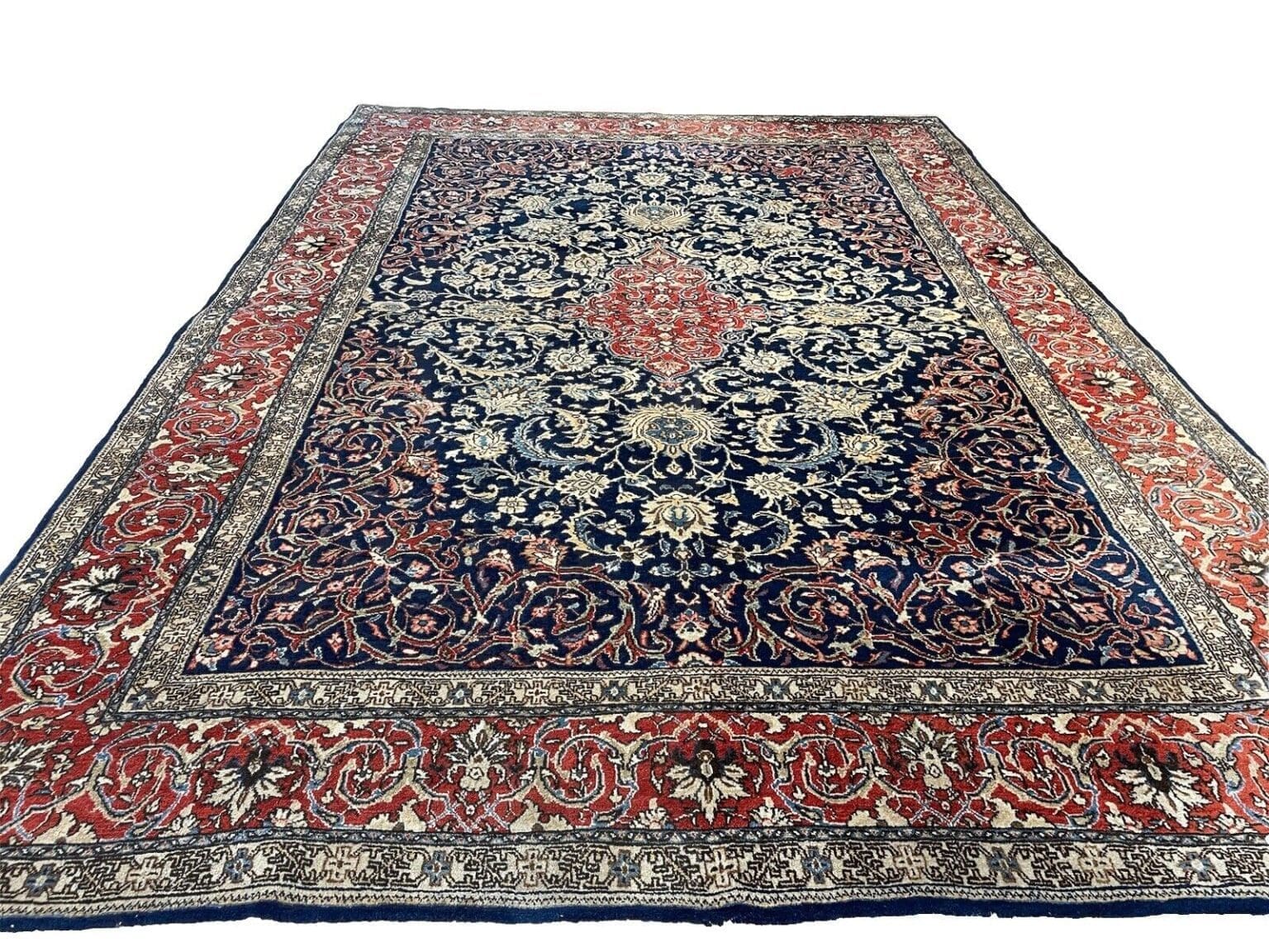 Perserteppich Sarough 310 x 220 cm Wolle handgeknüpft