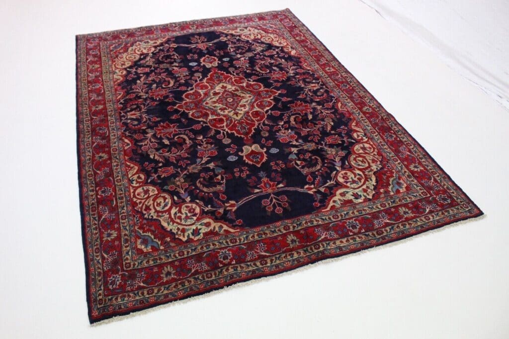 schoner-hamadan-perserteppich-310x230-cm-handgeknupft-traditioneller-1 Perserteppich Hamadan 310x230 cm Wolle handgeknüpft