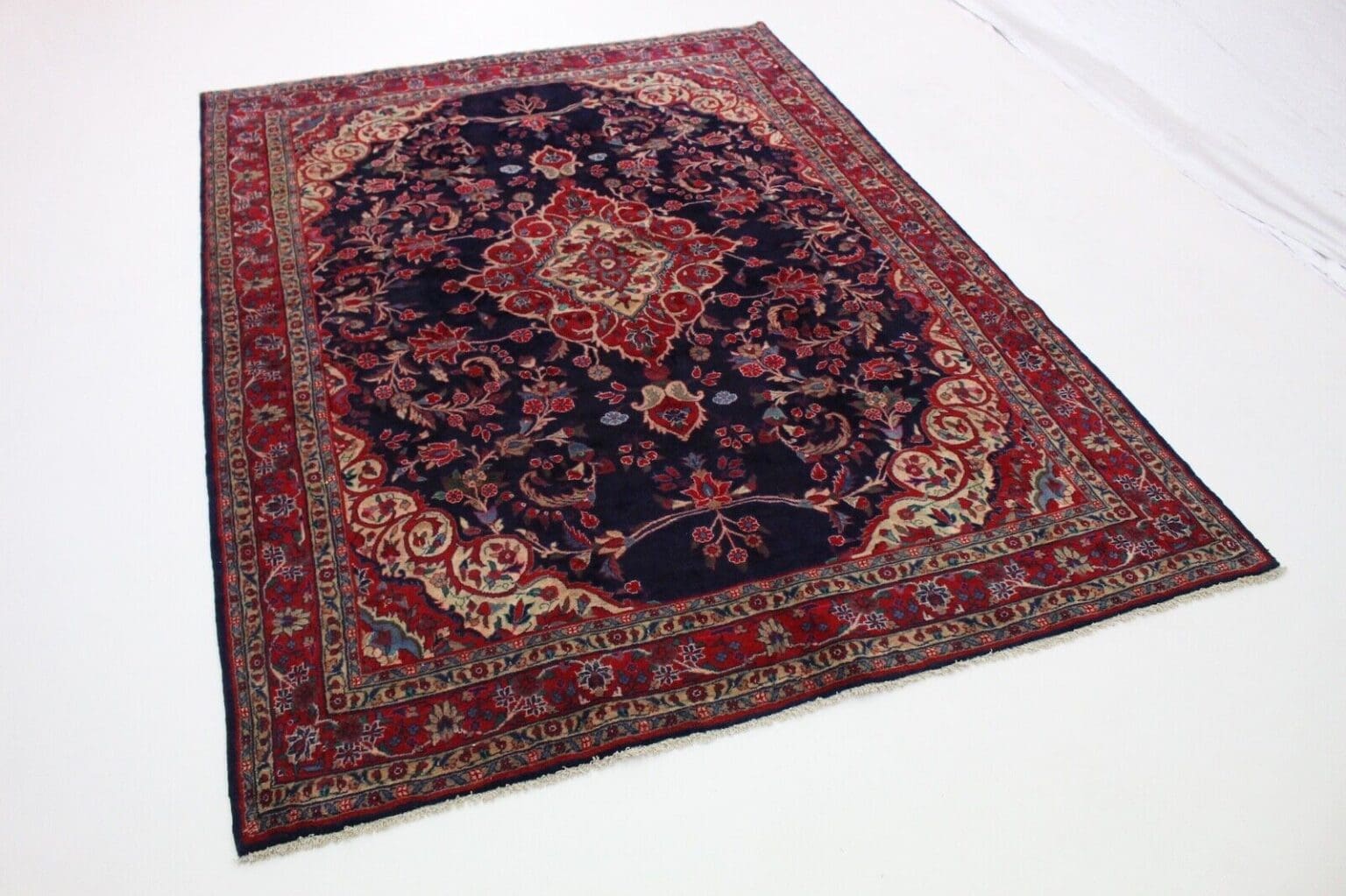 schoner-hamadan-perserteppich-310x230-cm-handgeknupft-traditioneller-1 Perserteppich Hamadan 310x230 cm Wolle handgeknüpft