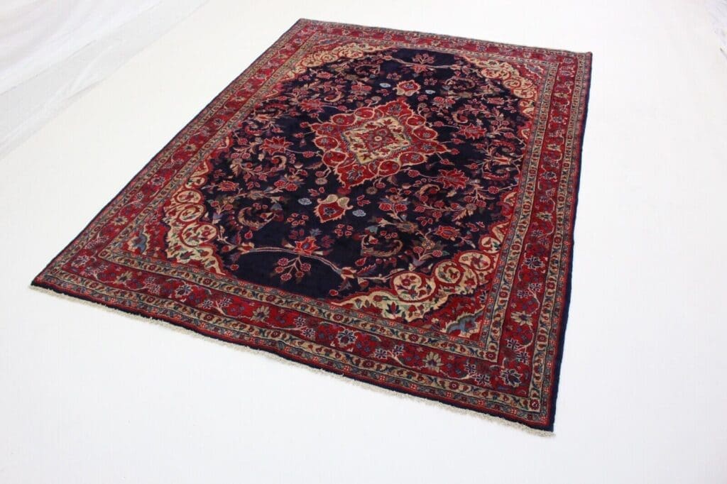 schoner-hamadan-perserteppich-310x230-cm-handgeknupft-traditioneller-2 Perserteppich Hamadan 310x230 cm Wolle handgeknüpft