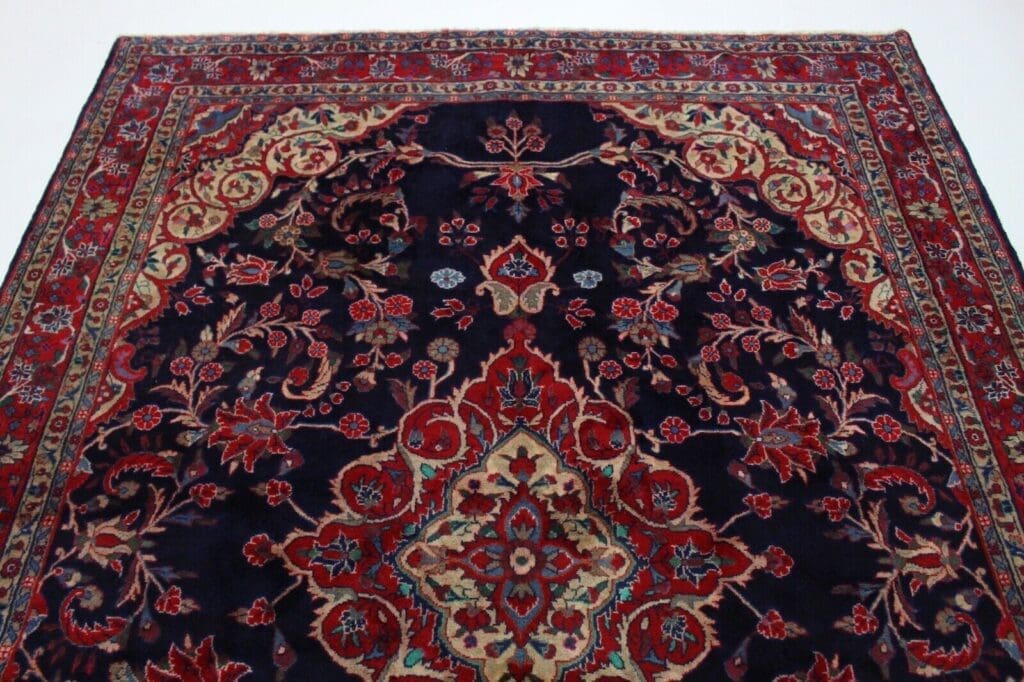 schoner-hamadan-perserteppich-310x230-cm-handgeknupft-traditioneller-3 Perserteppich Hamadan 310x230 cm Wolle handgeknüpft