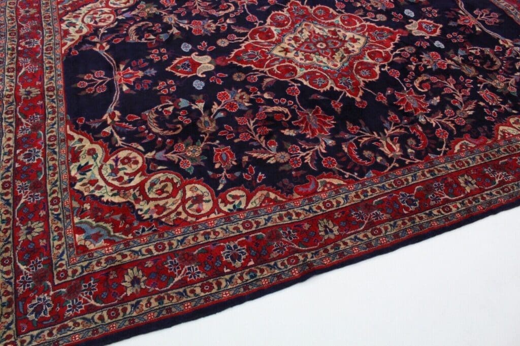 schoner-hamadan-perserteppich-310x230-cm-handgeknupft-traditioneller-5 Perserteppich Hamadan 310x230 cm Wolle handgeknüpft