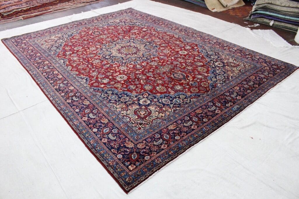 Perserteppich Mashad 410 x 300 cm Wolle handgeknüpft