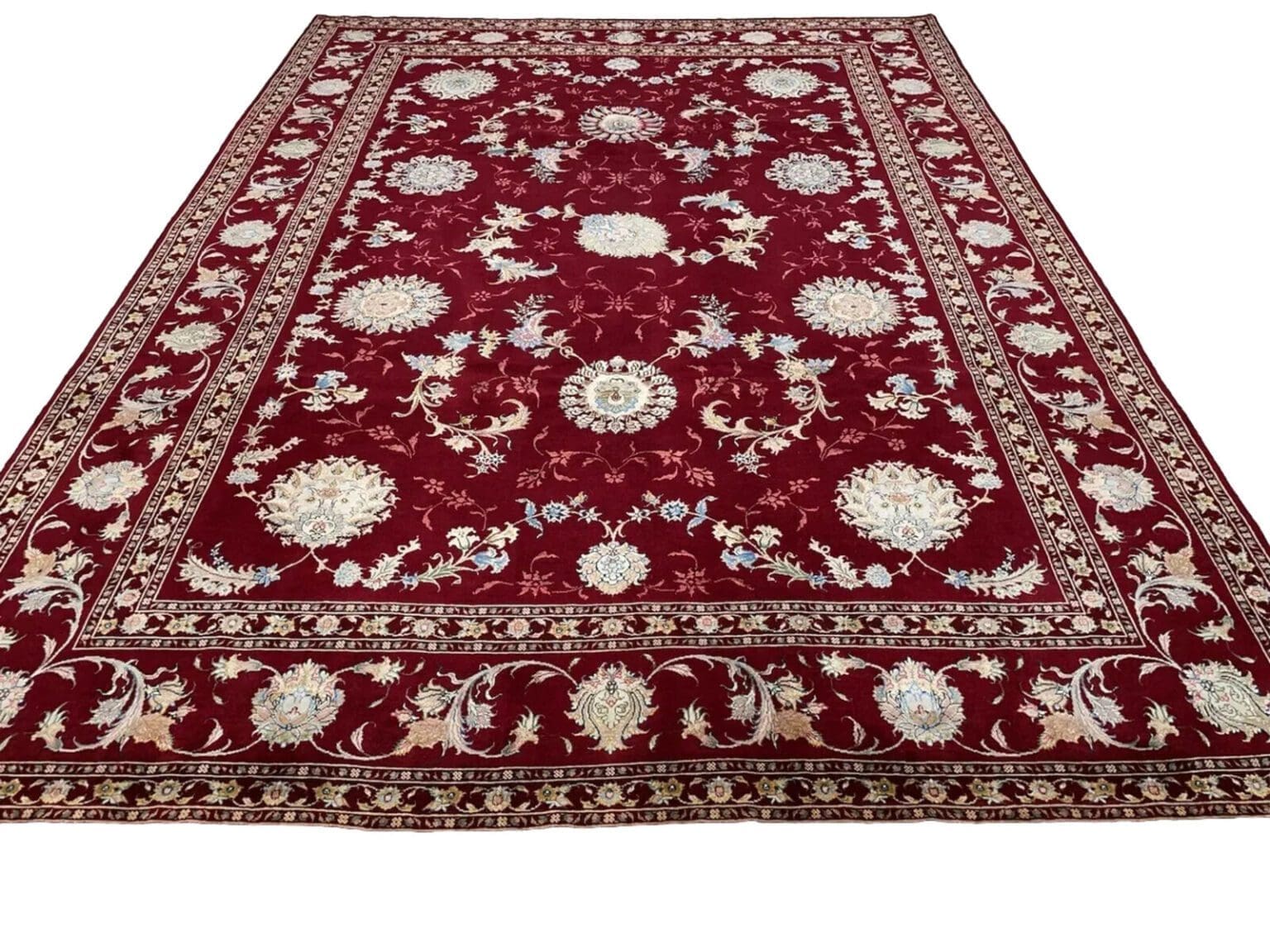Perserteppich Tabriz 348 x 248 cm Seide handgeknüpft