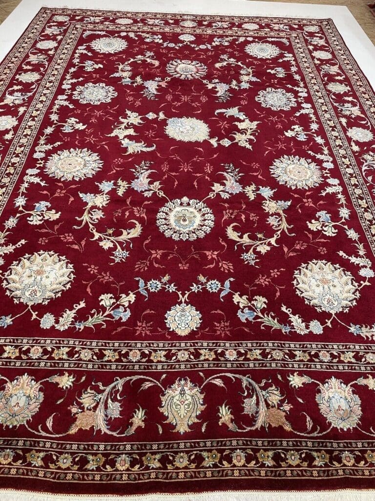 Perserteppich Tabriz 348 x 248 cm Seide handgeknüpft