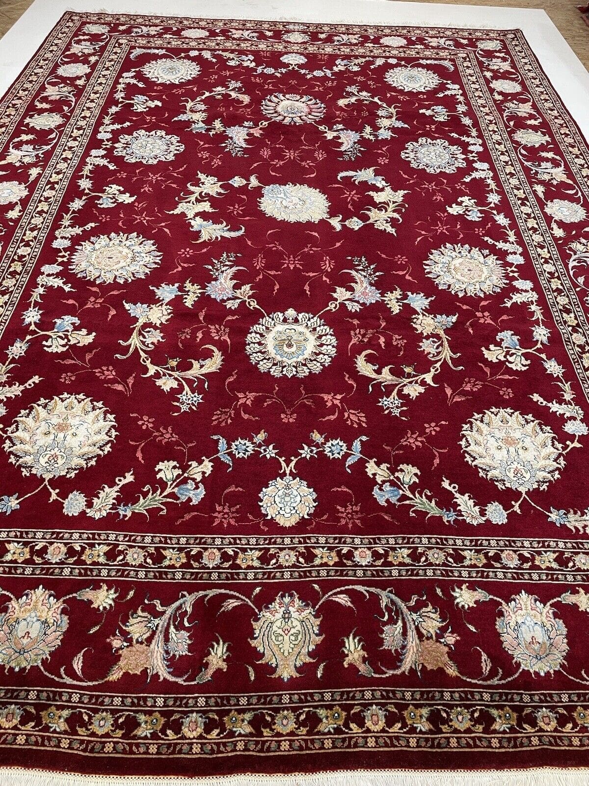 Perserteppich Tabriz 348 x 248 cm Seide handgeknüpft
