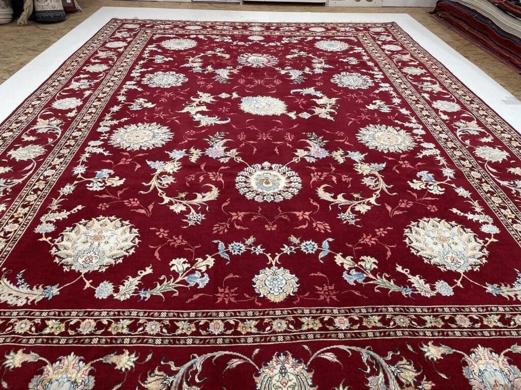 Perserteppich Tabriz 348 x 248 cm Seide handgeknüpft