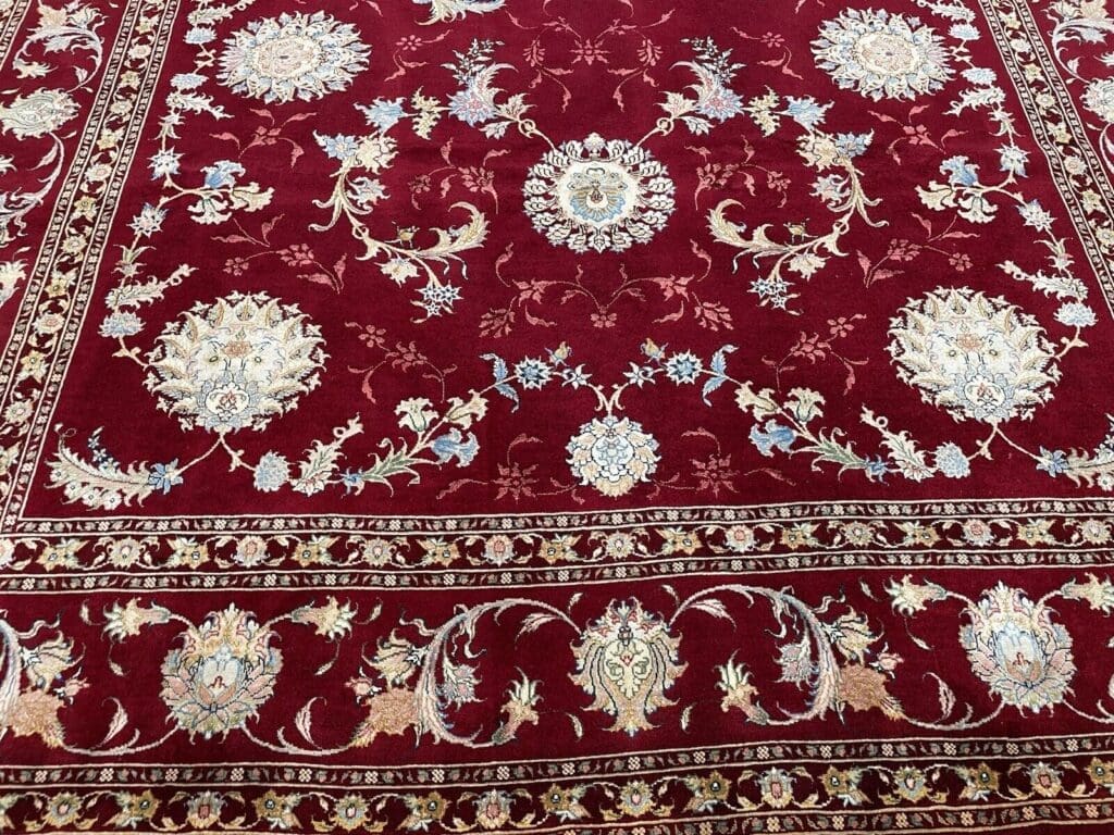 Perserteppich Tabriz 348 x 248 cm Seide handgeknüpft