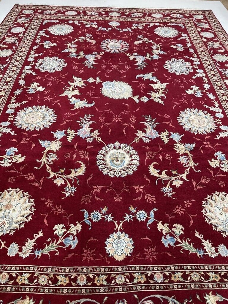 Perserteppich Tabriz 348 x 248 cm Seide handgeknüpft