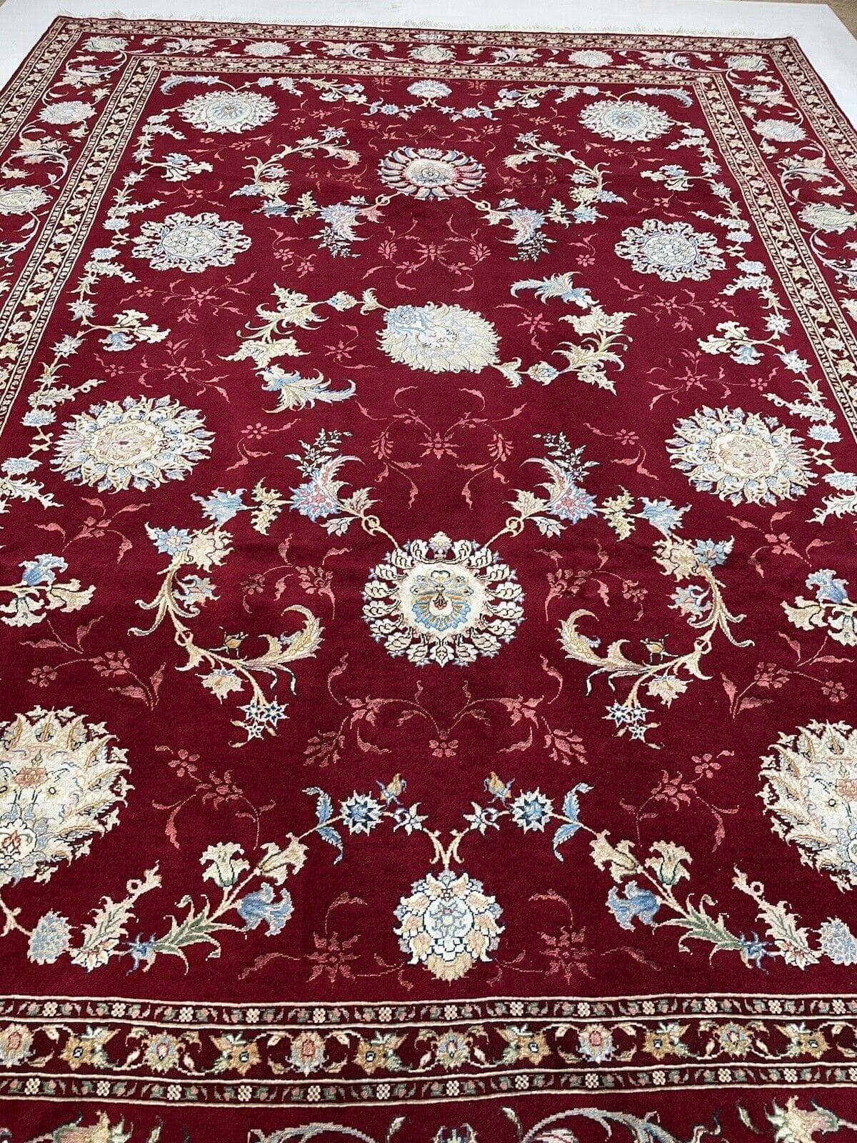 Perserteppich Tabriz 348 x 248 cm Seide handgeknüpft