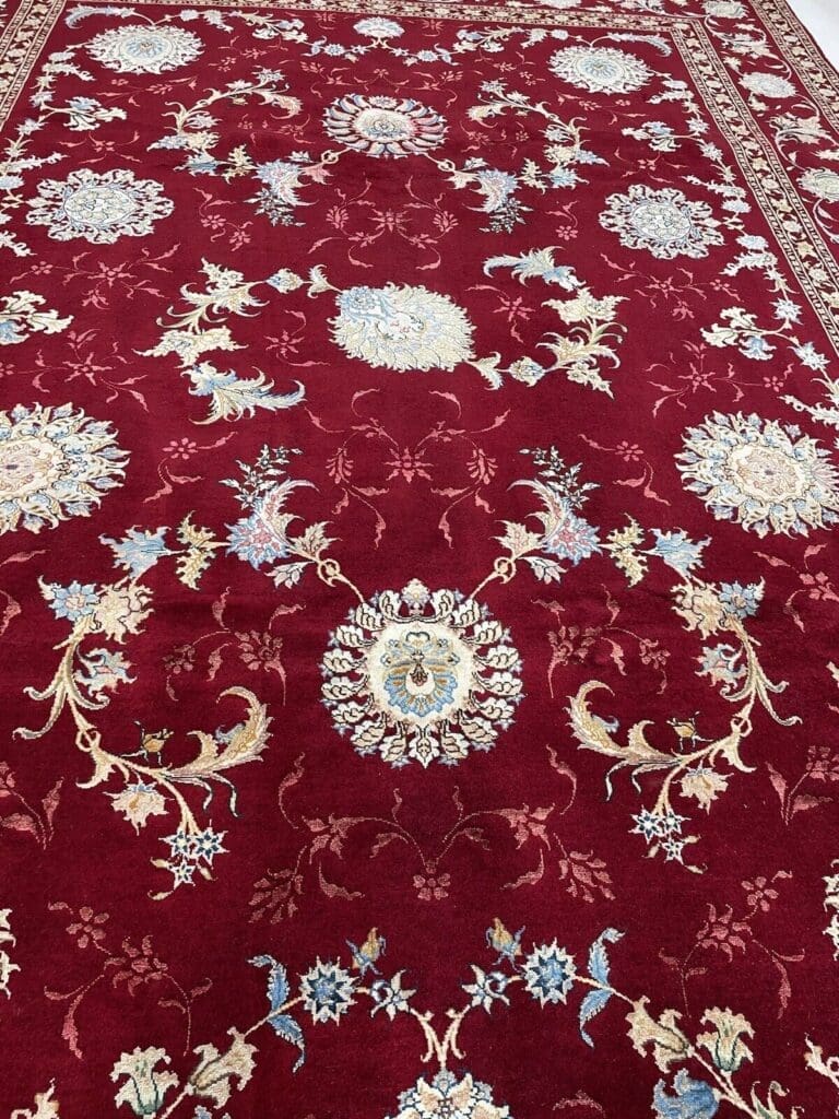 Perserteppich Tabriz 348 x 248 cm Seide handgeknüpft