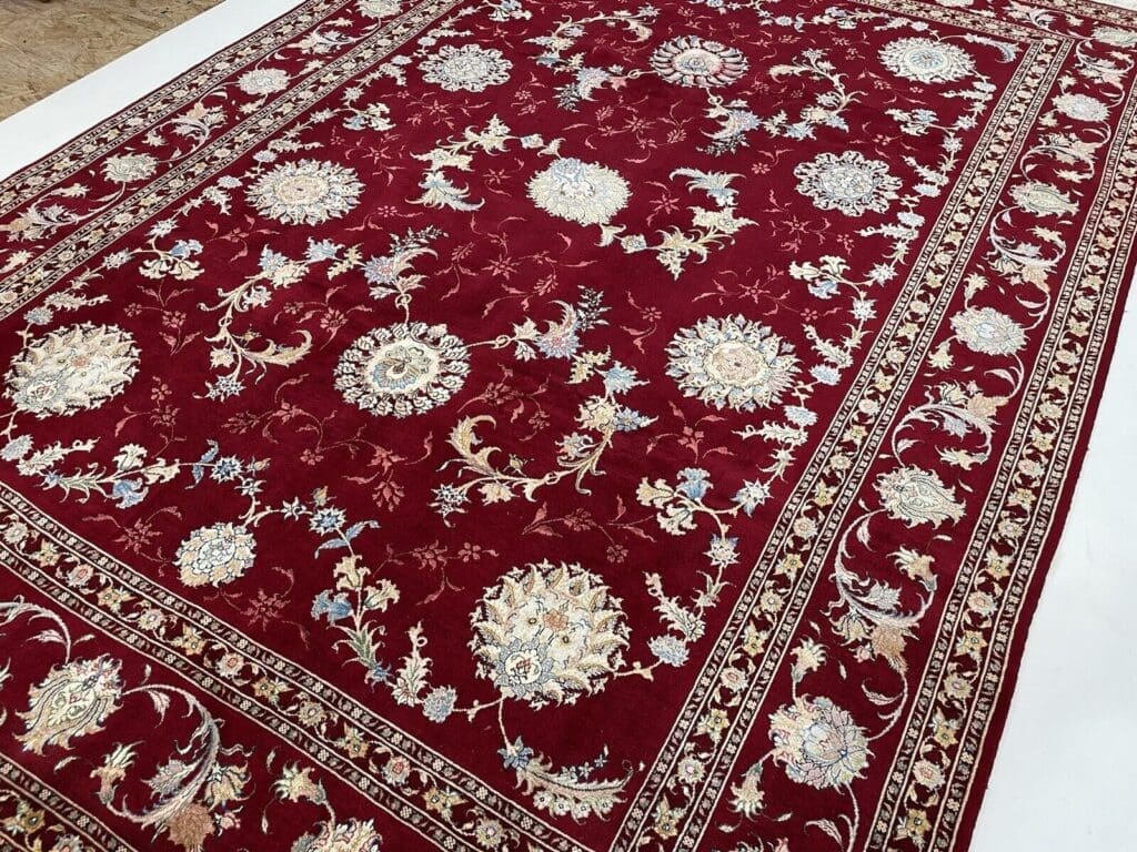 Perserteppich Tabriz 348 x 248 cm Seide handgeknüpft