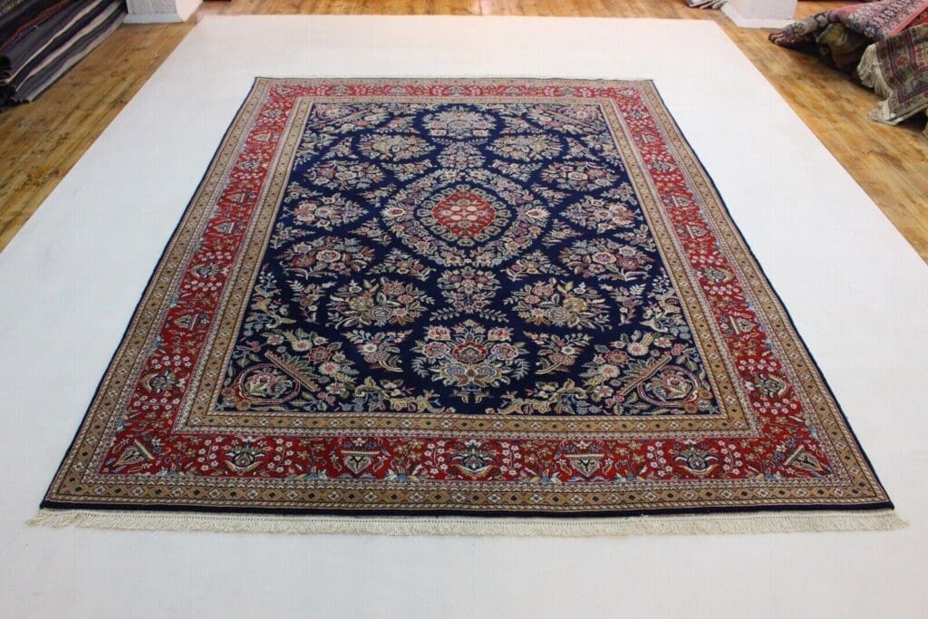 Orientteppich Ghom Design 350x250 cm Korkwolle handgeknüpft