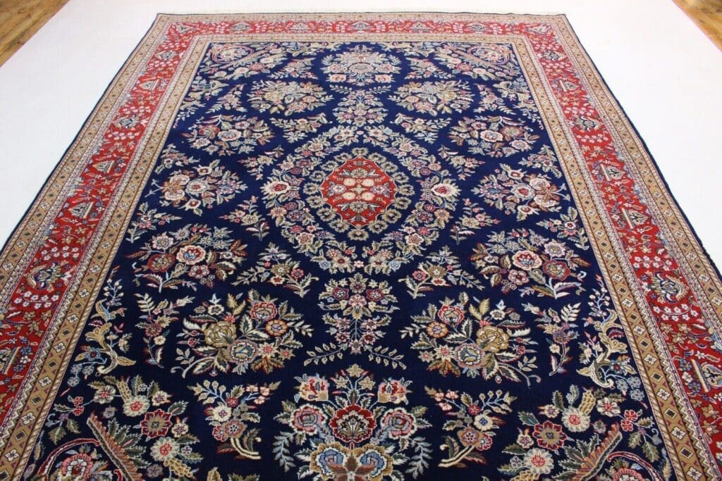 Orientteppich Ghom Design 350x250 cm Korkwolle handgeknüpft