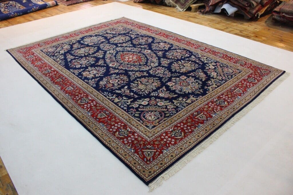 Orientteppich Ghom Design 350x250 cm Korkwolle handgeknüpft