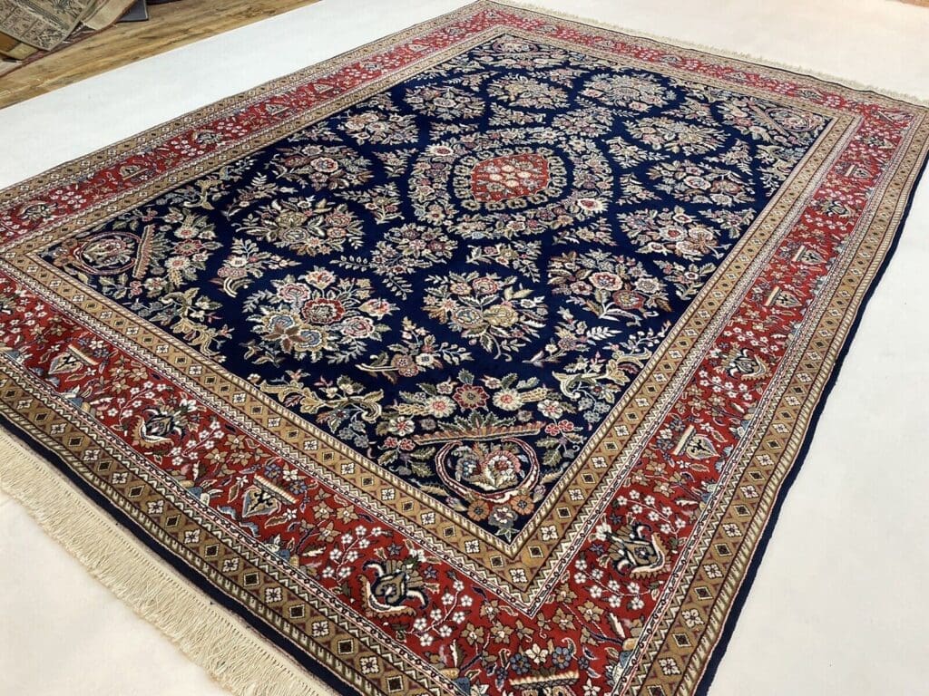 Orientteppich Ghom Design 350x250 cm Korkwolle handgeknüpft