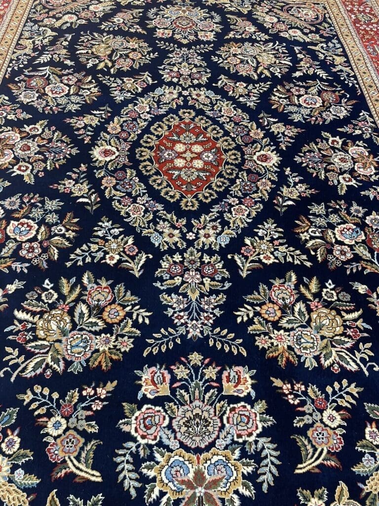 Orientteppich Ghom Design 350x250 cm Korkwolle handgeknüpft