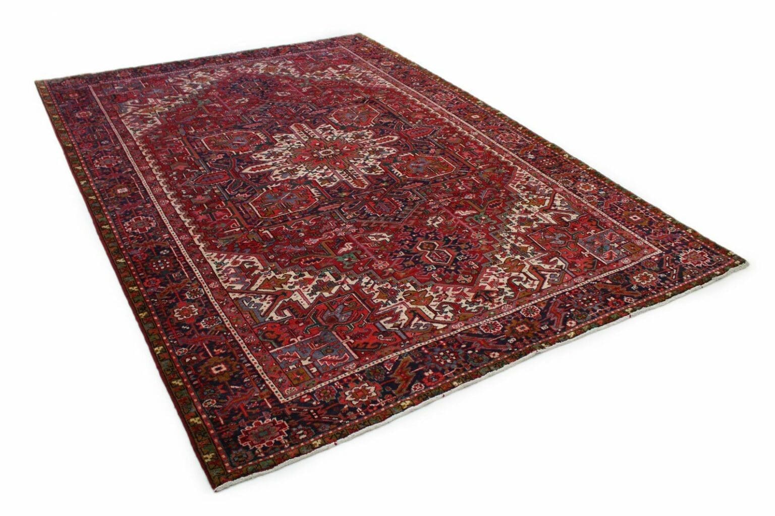 Perserteppich Heriz 397 x 272 cm Wolle handgeknüpft