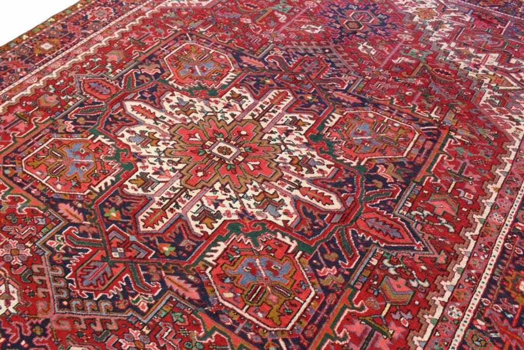 Perserteppich Heriz 397 x 272 cm Wolle handgeknüpft