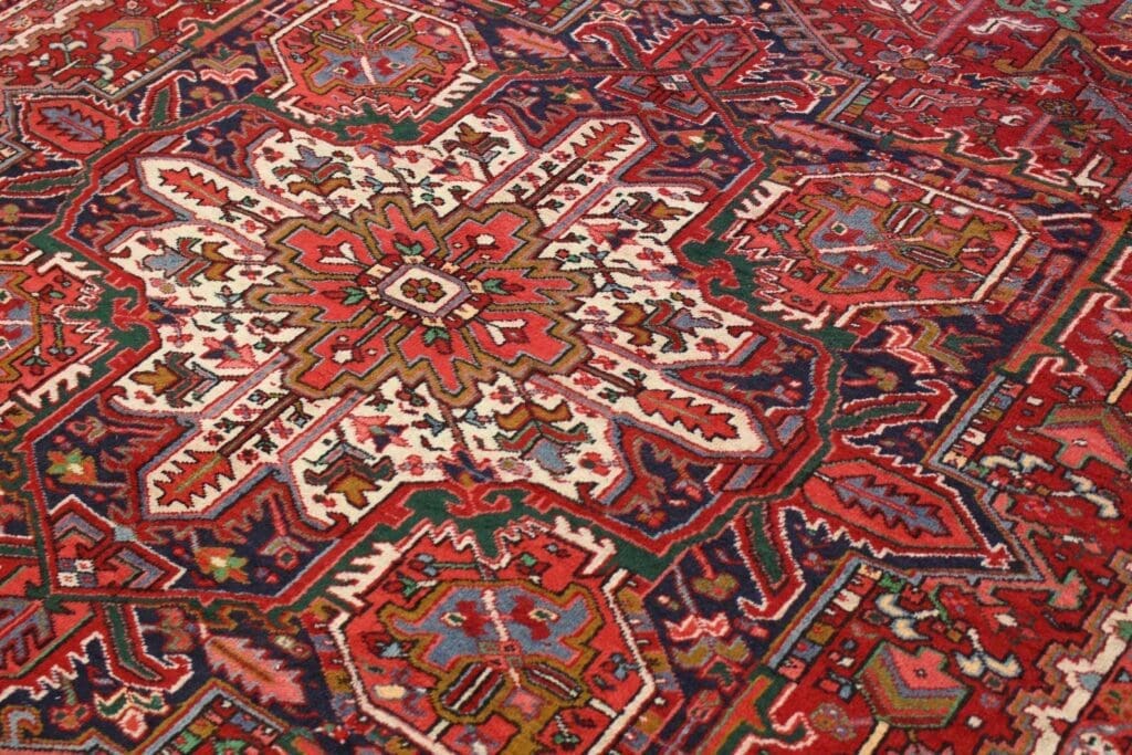 Perserteppich Heriz 397 x 272 cm Wolle handgeknüpft