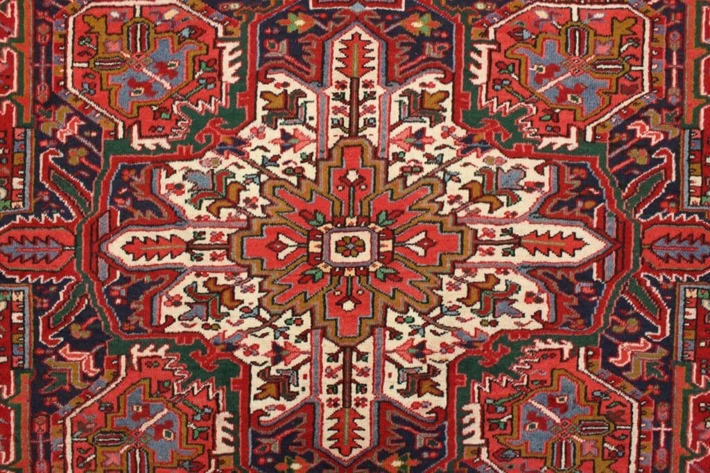 Perserteppich Heriz 397 x 272 cm Wolle handgeknüpft