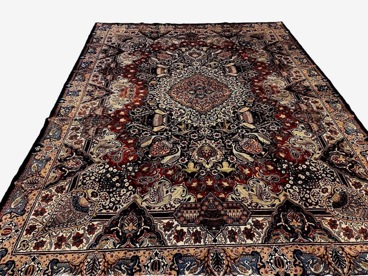 Perserteppich Kaschmar 400 x 300 cm Schurwolle handgeknüpft