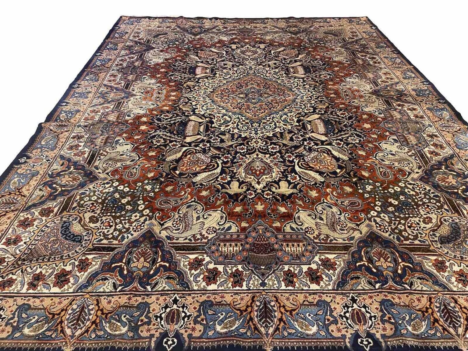 Perserteppich Kaschmar 400 x 300 cm Schurwolle handgeknüpft