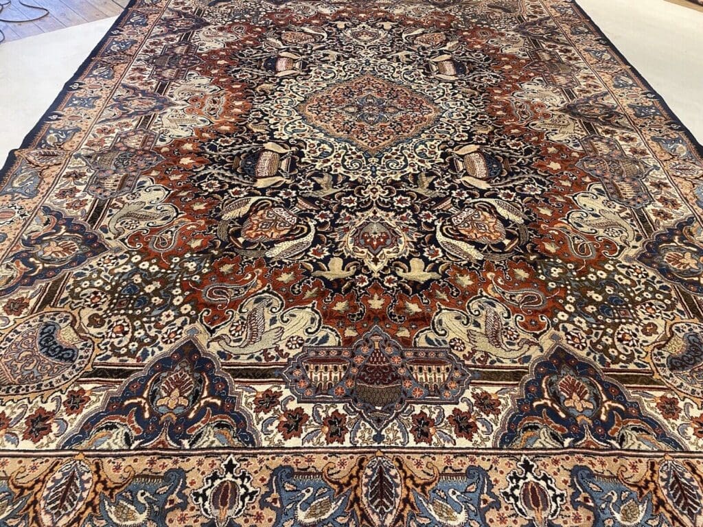 Perserteppich Kaschmar 400 x 300 cm Schurwolle handgeknüpft