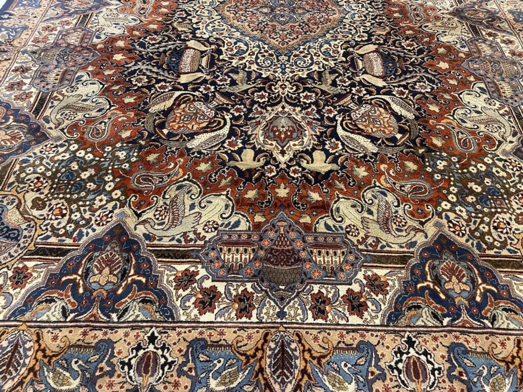 Perserteppich Kaschmar 400 x 300 cm Schurwolle handgeknüpft
