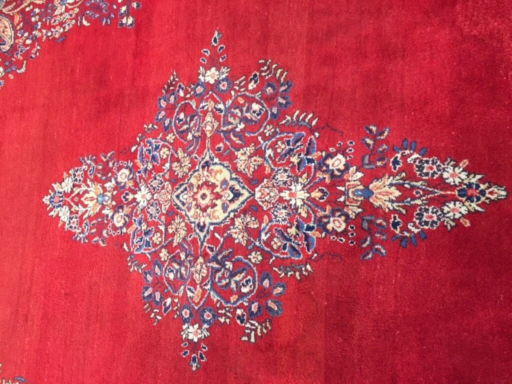 perserteppich-370x280-cm-sarough-design-mit-spiegel-muster-florales-rot-1-6 Perserteppich 370x280 cm Wolle handgeknüpft