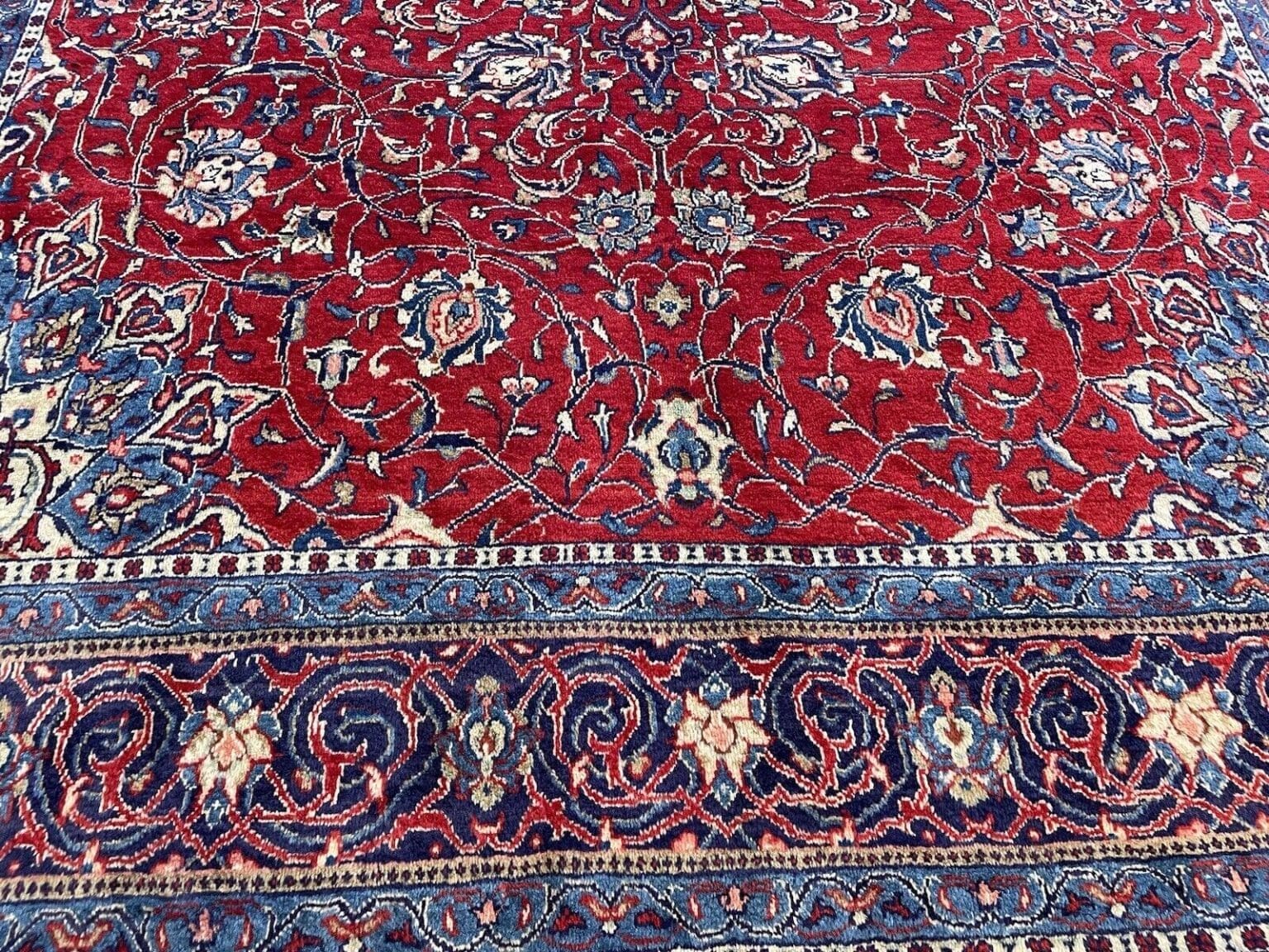 Perserteppich Sarough 410x300 cm Wolle handgeknüpft