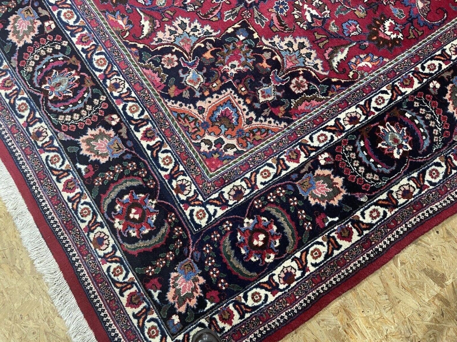 quadratischer-perserteppich-300x300-cm-hochwertiger-handgeknupfter-teppich-7 Perserteppich Maschad 300 x 300 cm Wolle handgeknüpft
