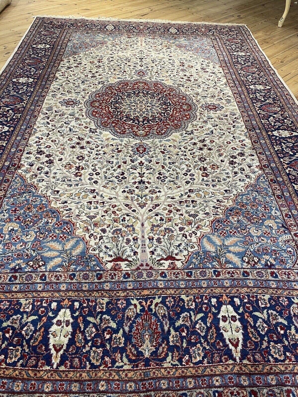 Perserteppich Kerman 300x200 cm Korkwolle handgeknüpft