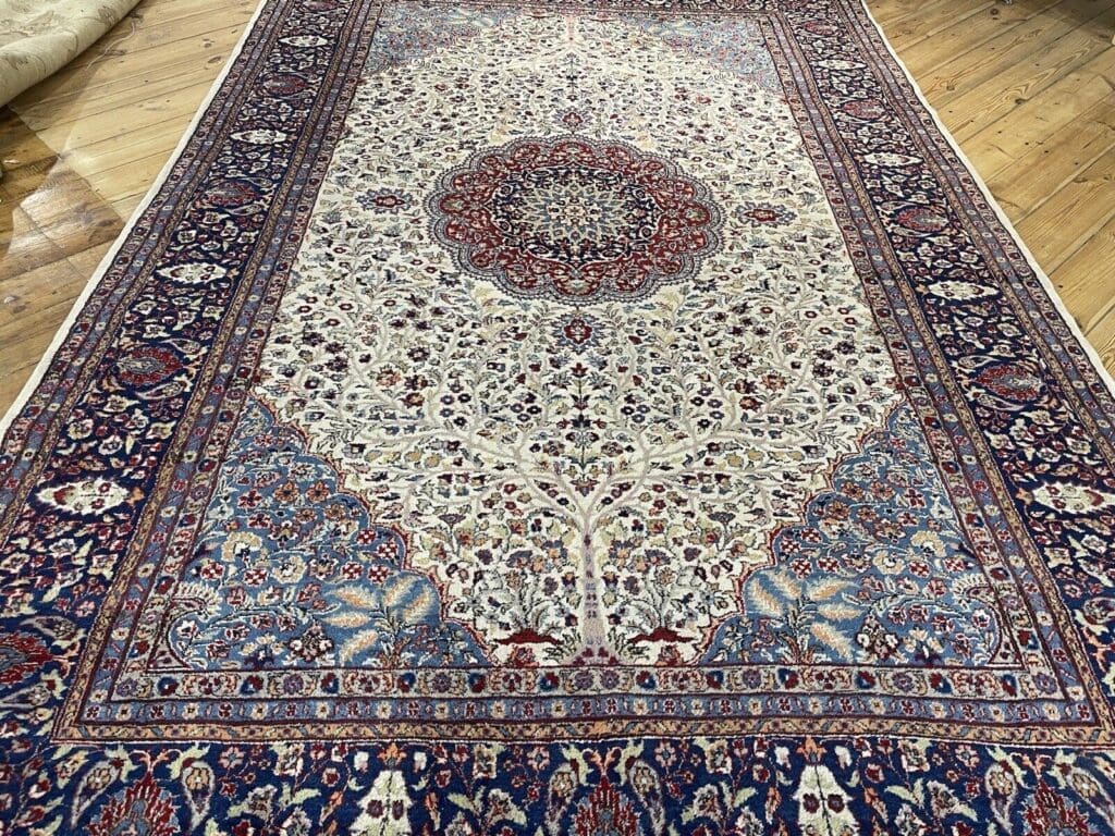 Perserteppich Kerman 300x200 cm Korkwolle handgeknüpft