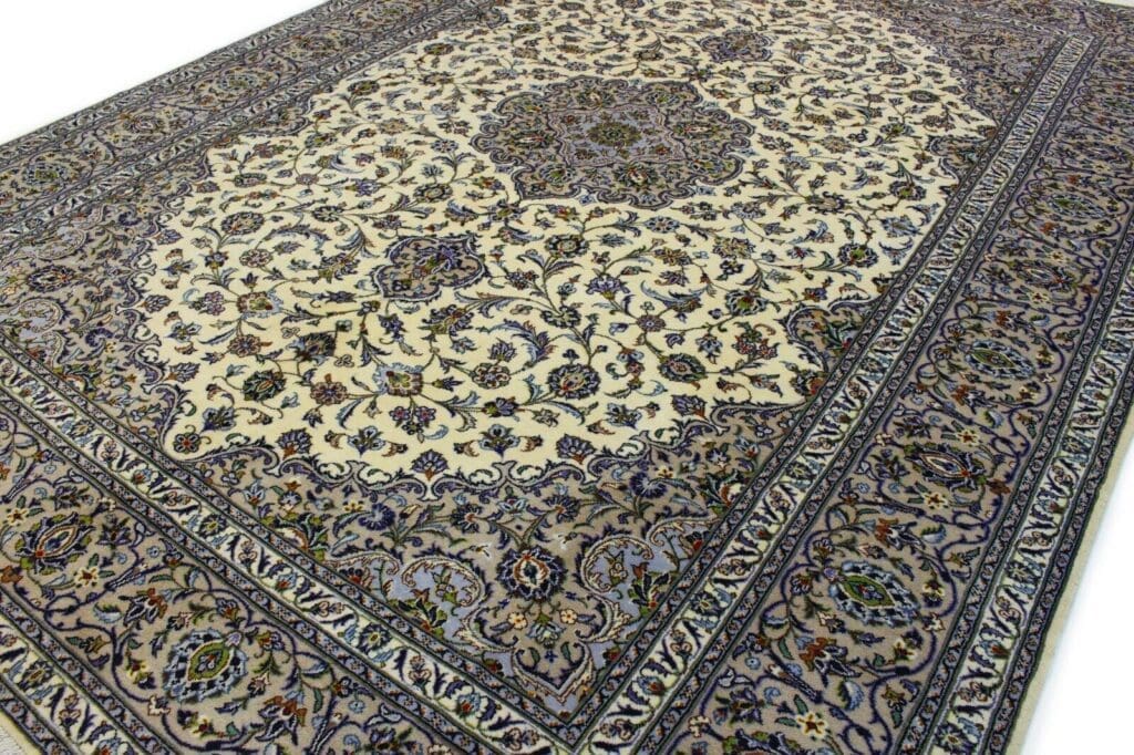 klassischer-orientteppich-kashan-hell-390x300-cm-320000-knoten-m-1-2 Perserteppich Kashan 390 x 300 cm Wolle handgeknüpft