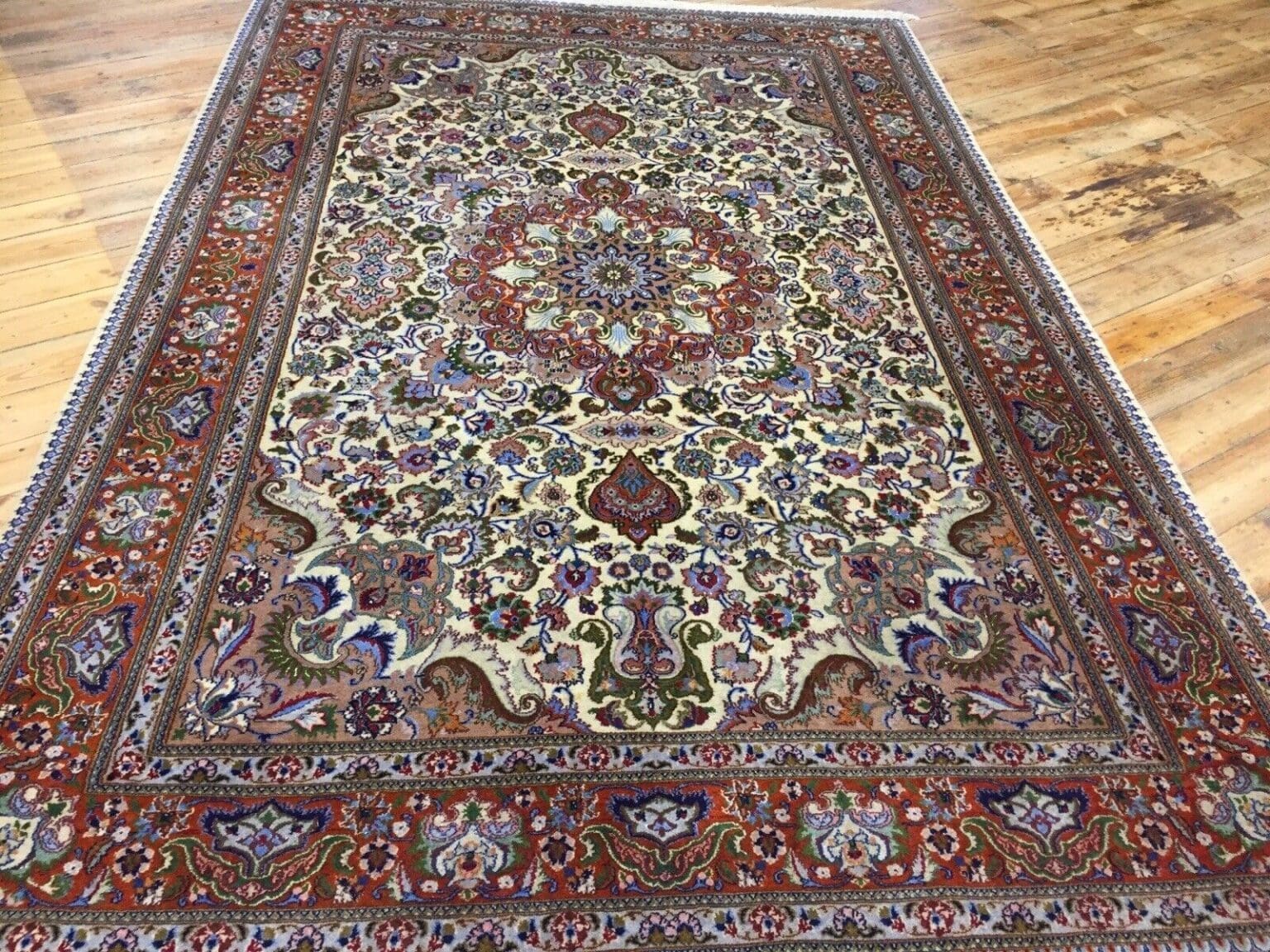 Perserteppich Tabriz 300 x 200 cm Wolle handgeknüpft