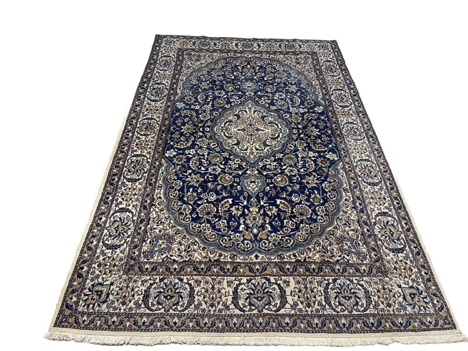 Perserteppich Nain 9LA 300 x 200 cm Seide handgeknüpft