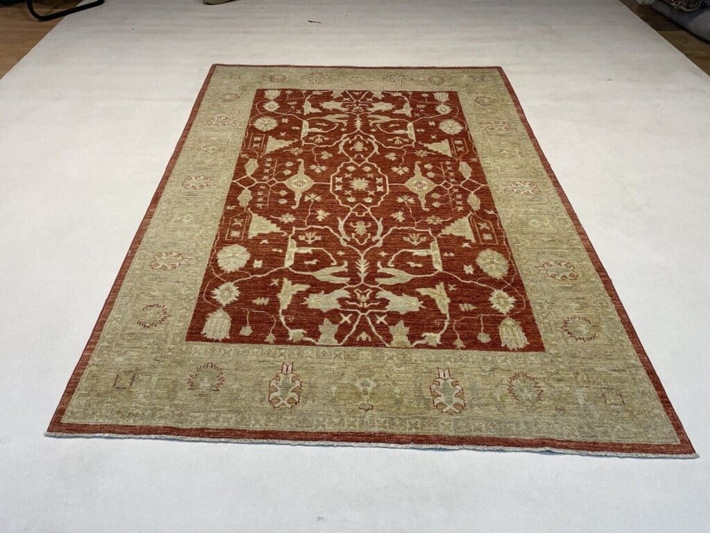 Orientteppich Ziegler Farahan 240 x 170 cm Wolle handgeknüpft
