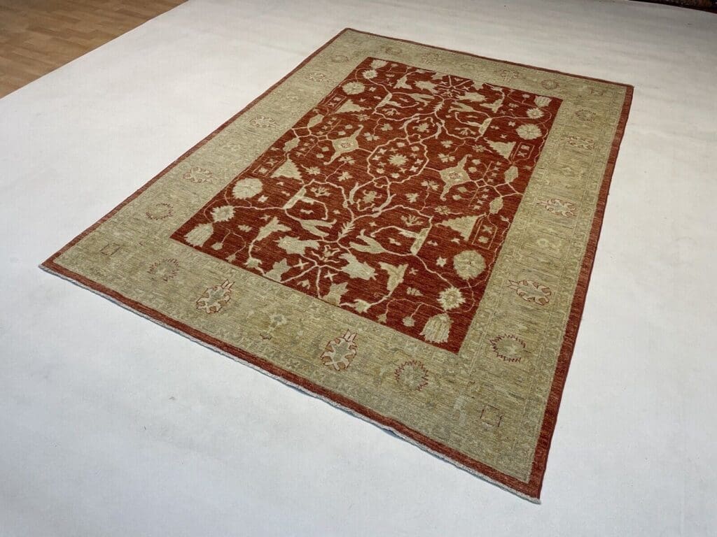 Orientteppich Ziegler Farahan 240 x 170 cm Wolle handgeknüpft