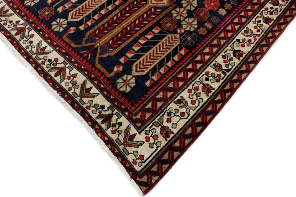 klassischer-orientteppich-sirjan-afshar-300x190-seltenes-geometrisches-5 Perserteppich Sirjan Afshar 300x190 Wolle handgeknüpft