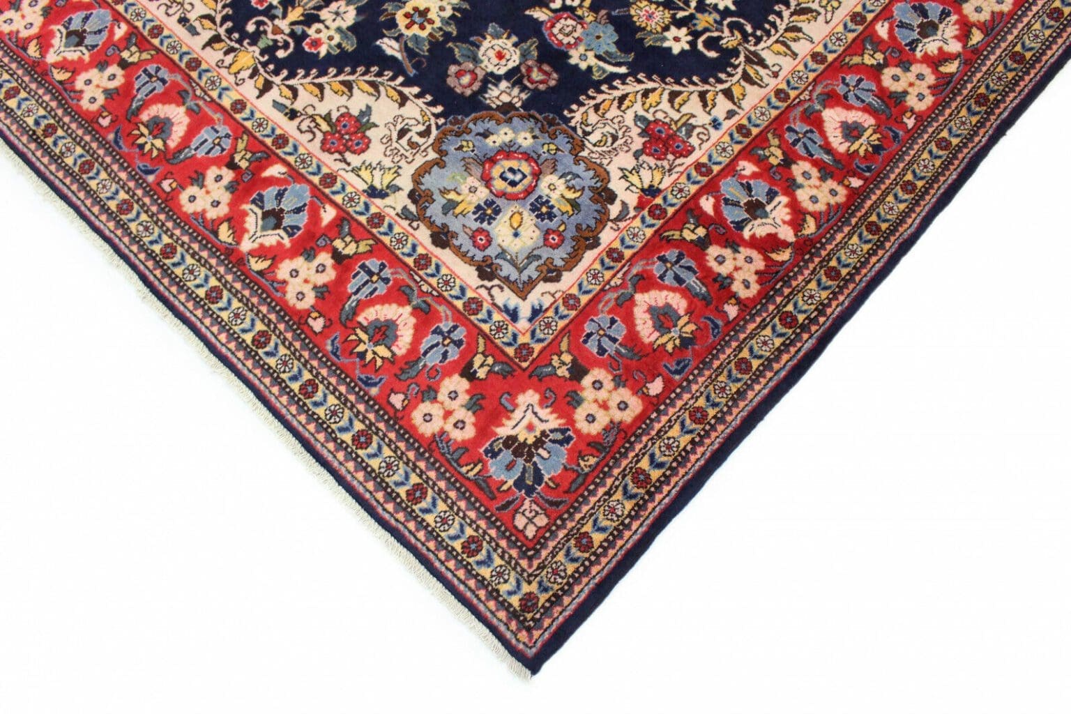 klassischer-orientteppich-hamadan-300x210-cm-rote-bordure-florales-4 Perserteppich Hamadan 300 x 210 cm Wolle handgeknüpft