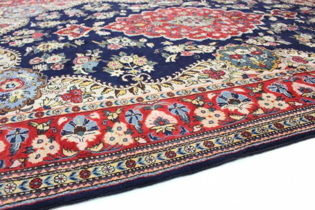 klassischer-orientteppich-hamadan-300x210-cm-rote-bordure-florales-6 Perserteppich Hamadan 300 x 210 cm Wolle handgeknüpft