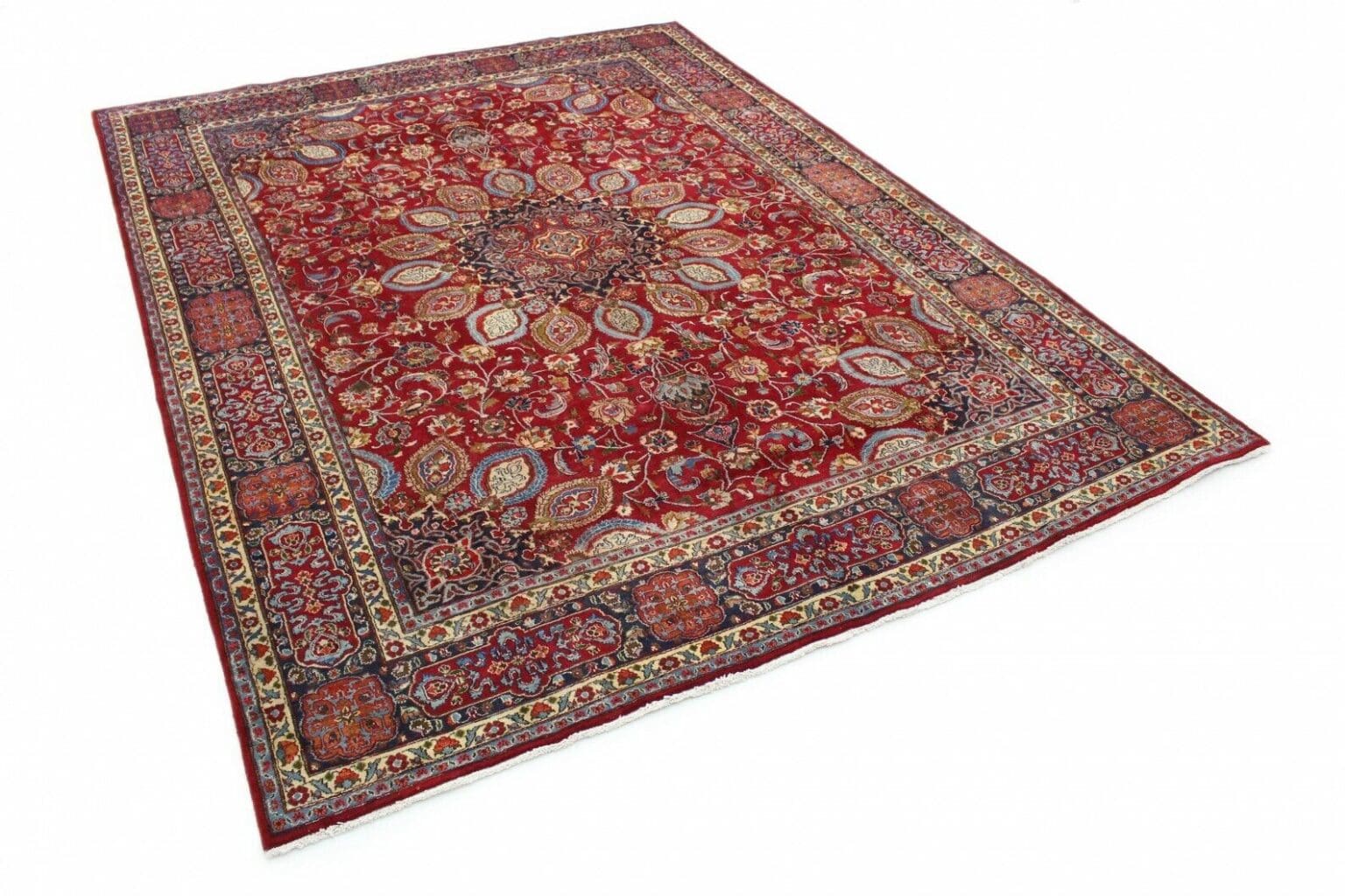 Perserteppich Mashad 390 x 300 cm Wolle handgeknüpft