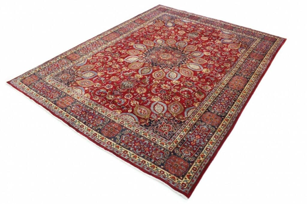 Perserteppich Mashad 390 x 300 cm Wolle handgeknüpft