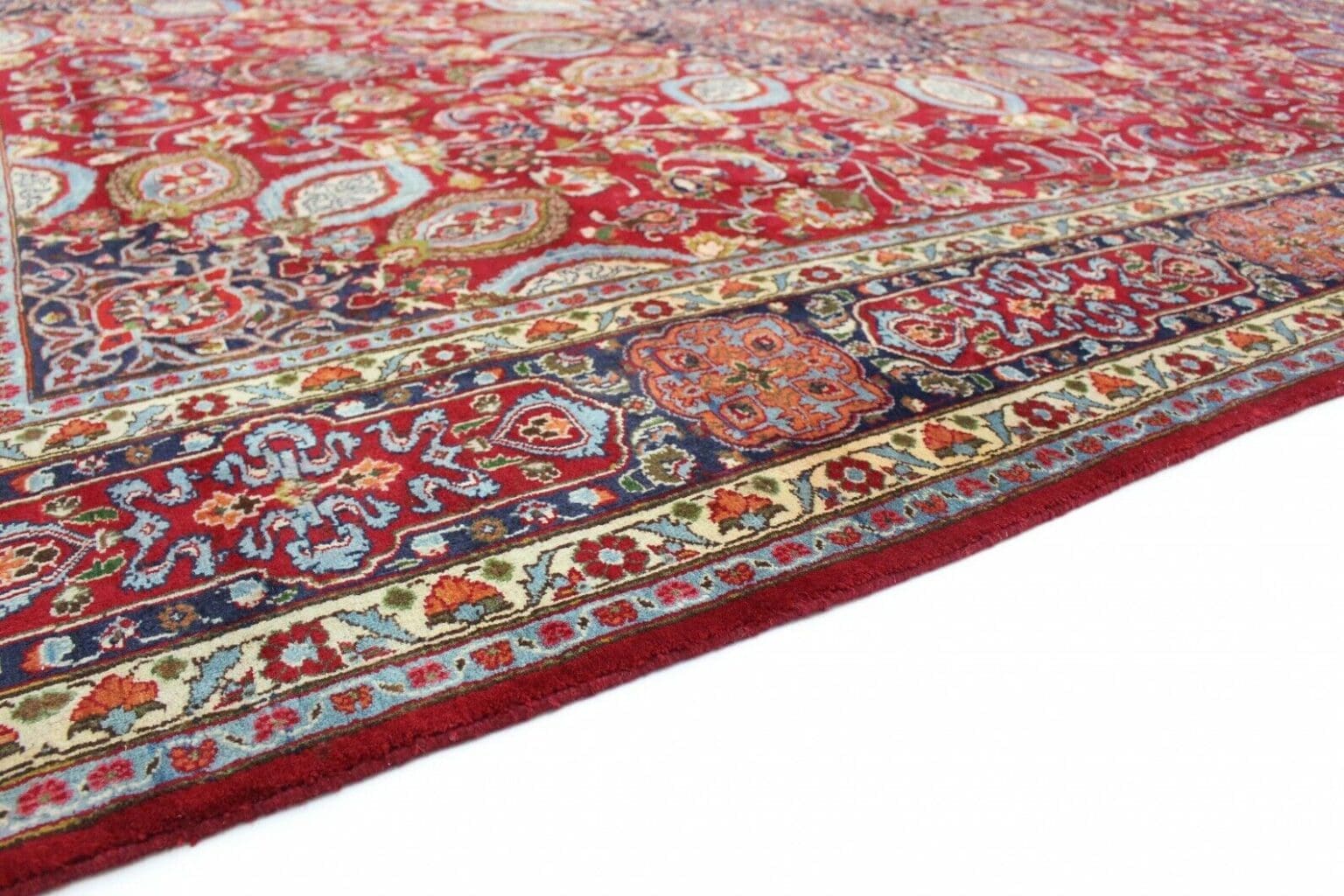 Perserteppich Mashad 390 x 300 cm Wolle handgeknüpft