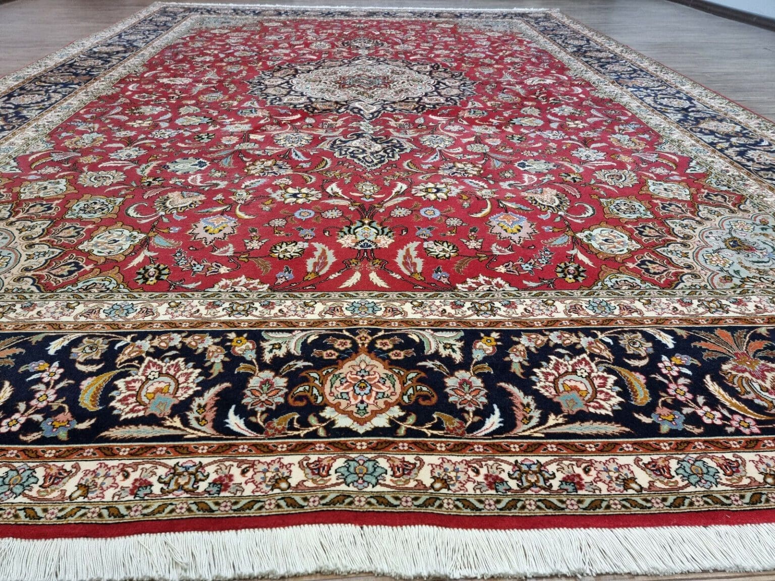 Perserteppich Tabriz 354 x 254 cm Korkwolle handgeknüpft