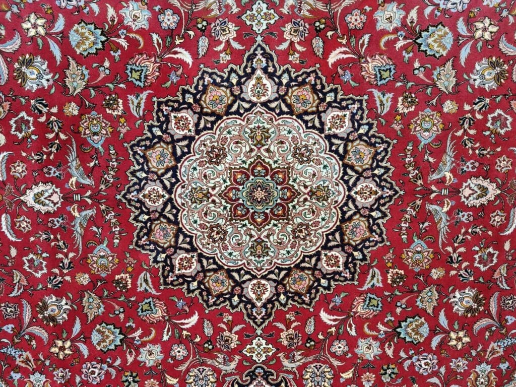 Perserteppich Tabriz 354 x 254 cm Korkwolle handgeknüpft