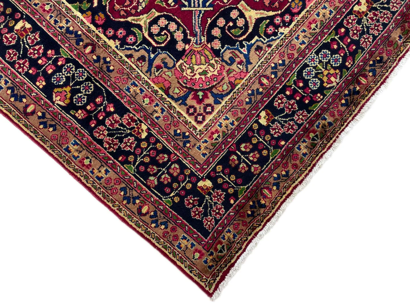 Perserteppich Maschhad 286 x 202 cm Wolle handgeknüpft