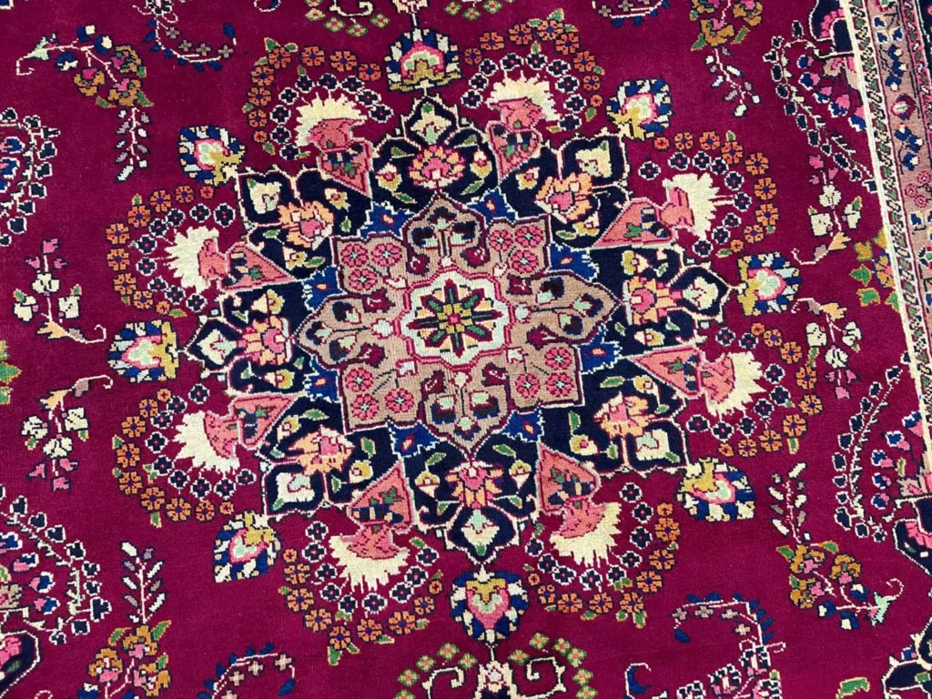 Perserteppich Maschhad 286 x 202 cm Wolle handgeknüpft