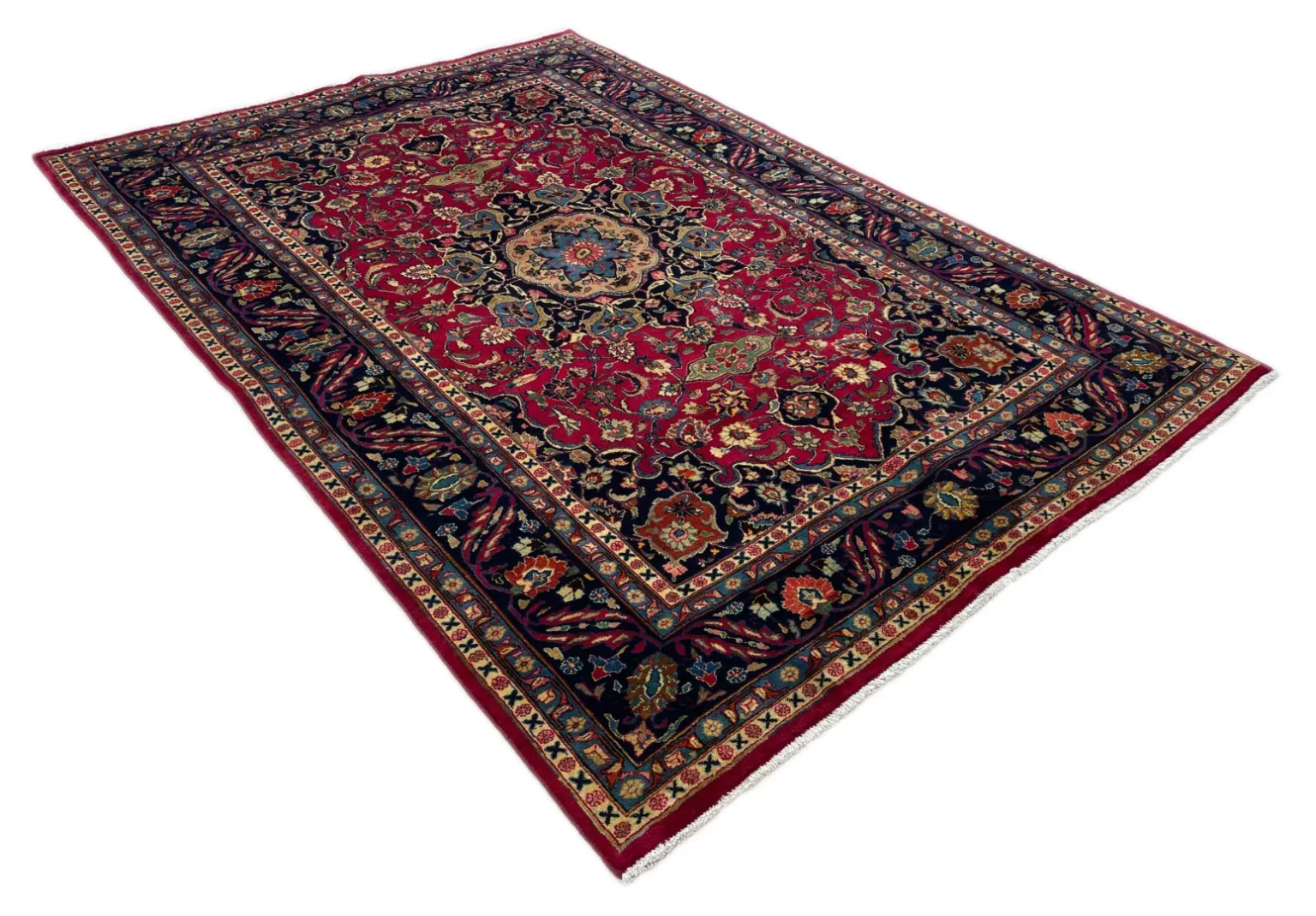 Perserteppich Maschhad 280 x 200 cm Wolle handgeknüpft